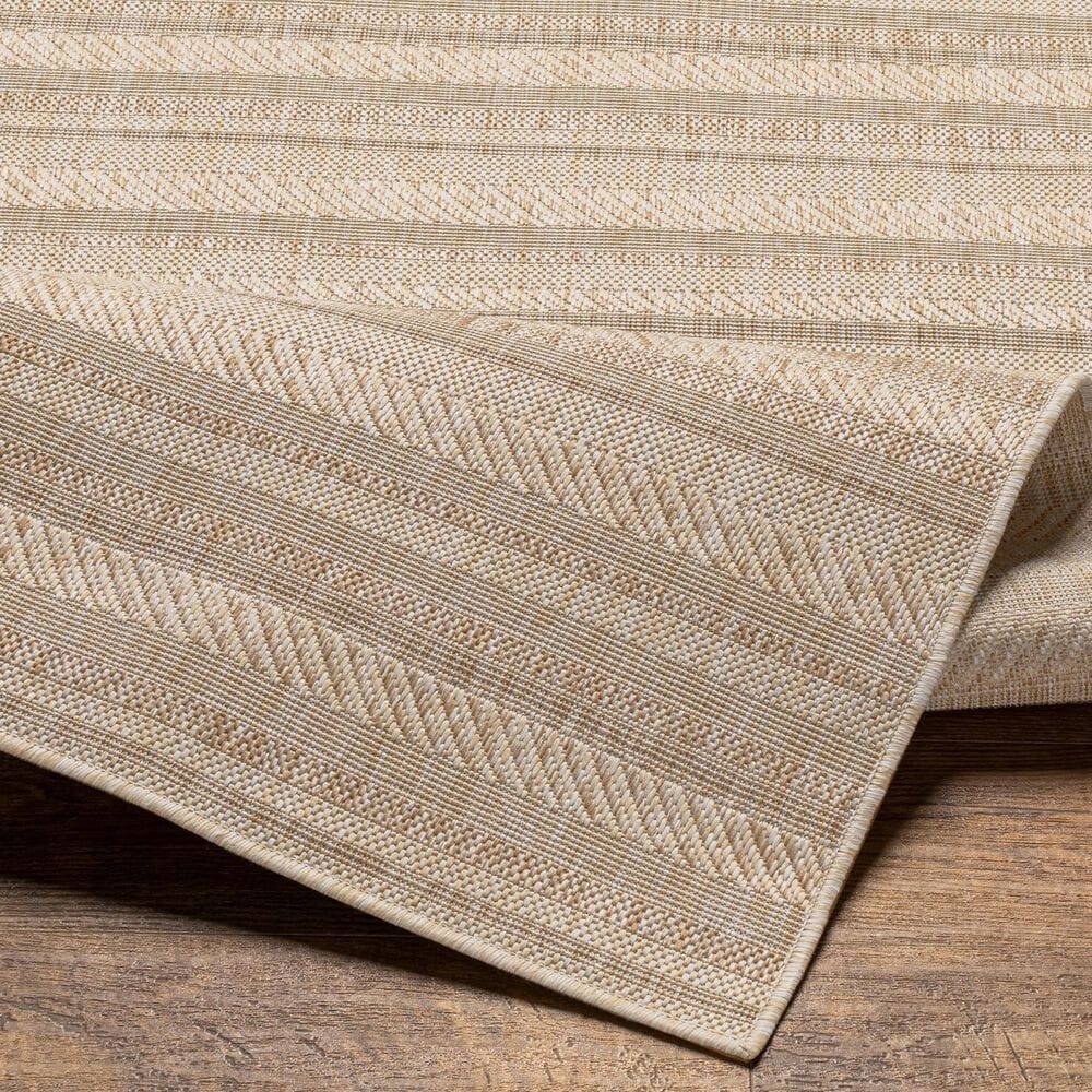 Surya Eagean EAG-2409 Light Beige, Brown, Cream and Light Brown 2&#39; x 2&#39;11&quot; Indoor/Outdoor Area Rug, , large