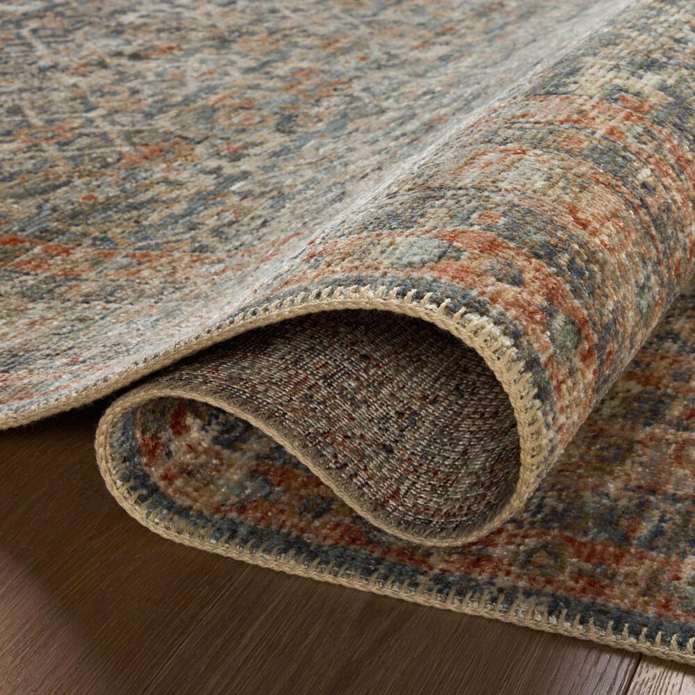 Loloi Heritage 2&#39; x 3&#39; Blue and Rust Area Rug, , large