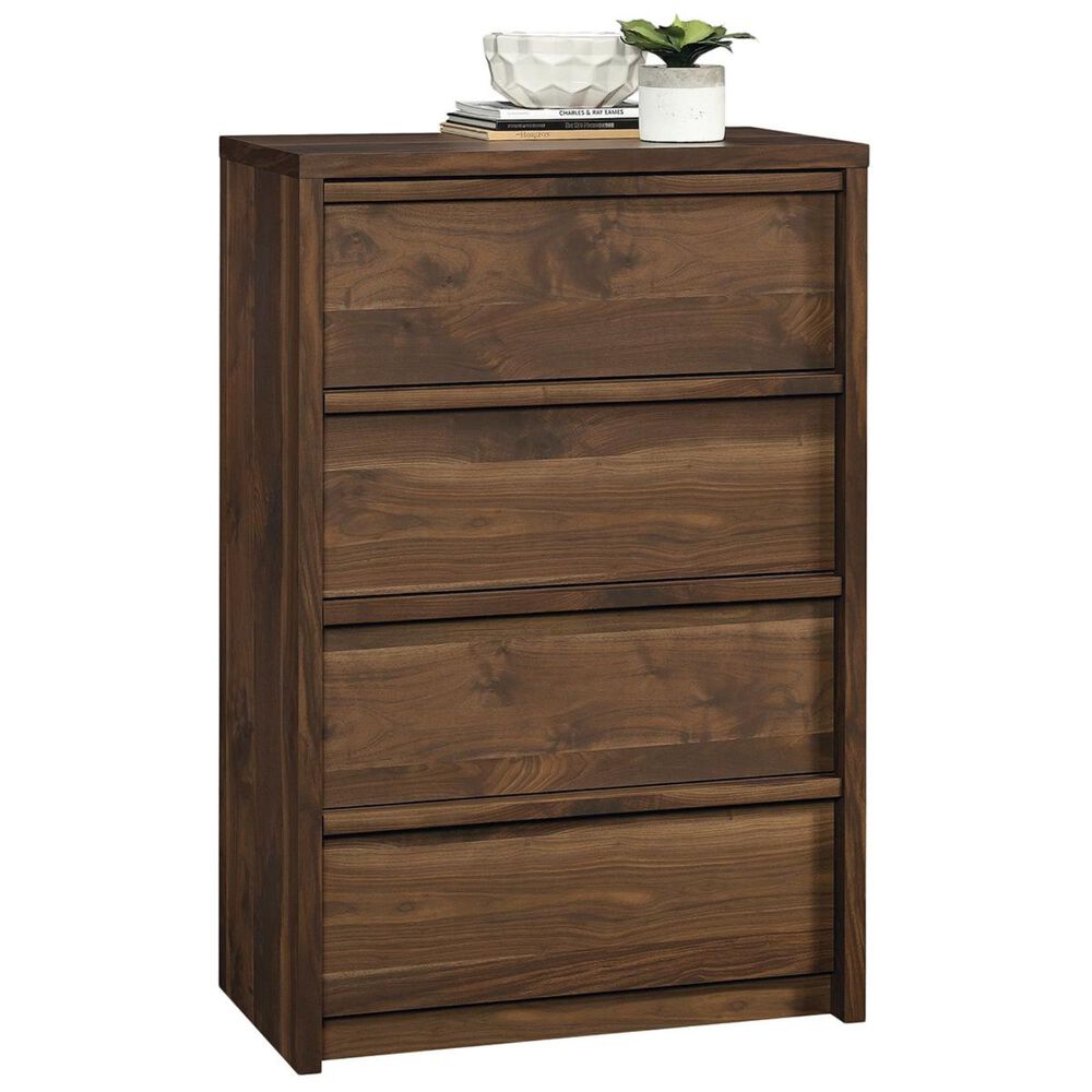 Living Essentials Harvey Park 4 Drawer Chest in Grand Walnut, , large