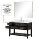 Lexora Home Norwalk 48" Single Bathroom Vanity in Brown Oak with White Carrara Marble Top and Rectangle Sink, , large