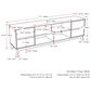 CorLiving Hollywood TV Stand in Brown, , large