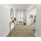 Nourison Courtyard Ivory and Green 6" Round Indoor/Outdoor Area Rug, , large