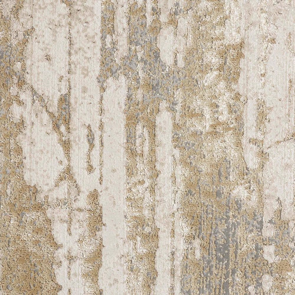 Feizy Aura 3567F 3&#39;11&quot; x 6&#39; Beige and Gold Area Rug, , large