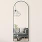 HOMLUX 21" x 64" Full Length Arched Floor Mirror in Black, , large