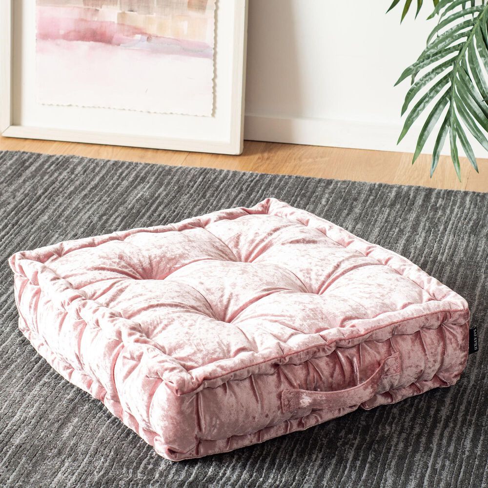 Safavieh Belia 18" Floor Pillow in Blush, , large