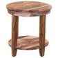 Porter Design Sonora Round End Table in Harvest Brown, , large