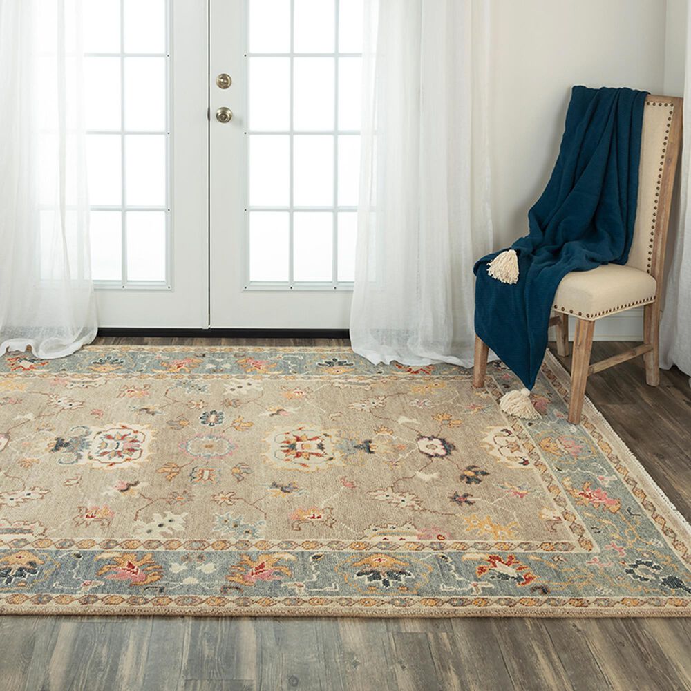 RIZZY Envision 10&#39; x 14&#39; Tan and Gray Area Rug, , large