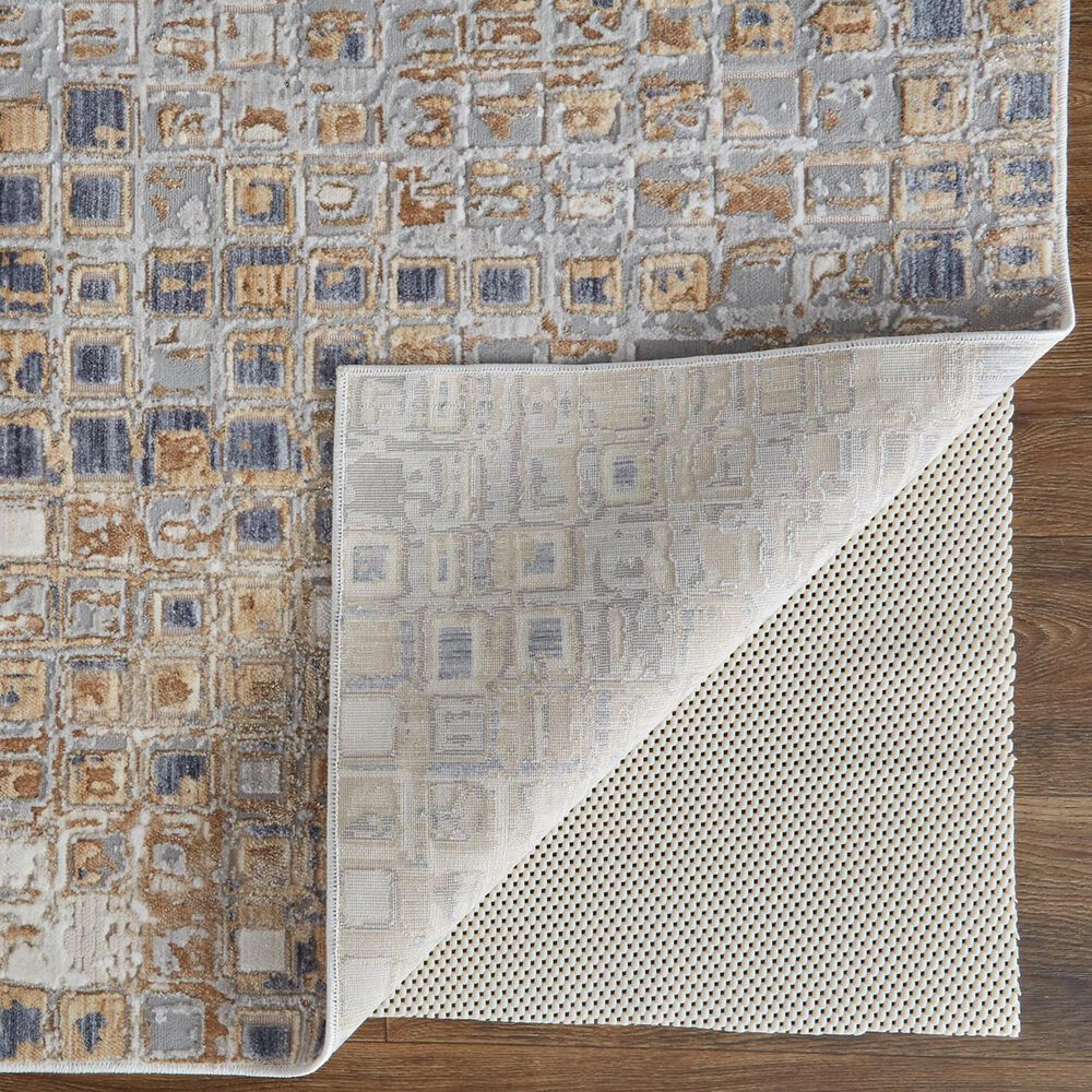 Feizy Laina Geometric 5&#39; x 7&#39;10&quot; Beige and Gray Area Rug, , large