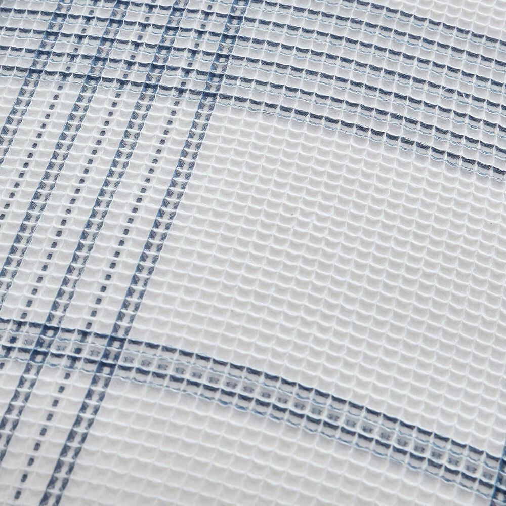 Levtex Waffle Plaid 3-Piece Full/Queen Comforter Set in Navy and White, , large