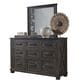 A-America Sun Valley 3 Piece Queen Storage Bedroom Set in Charcoal, , large