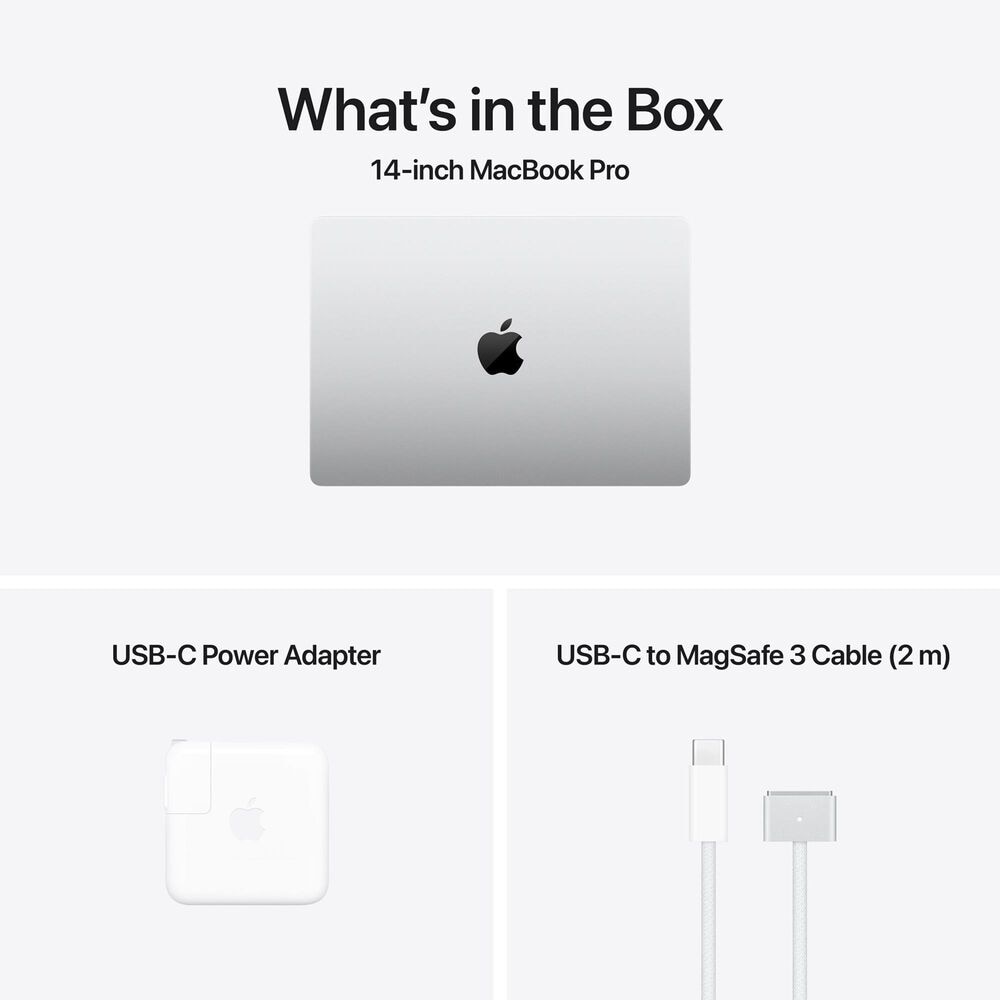 Apple MacBook Pro 14.2&quot; Laptop - Apple M4 Max chip 14-core - 36GB RAM - 32-core GPU - 1TB SSD in Silver with 3-Year AppleCare+, , large