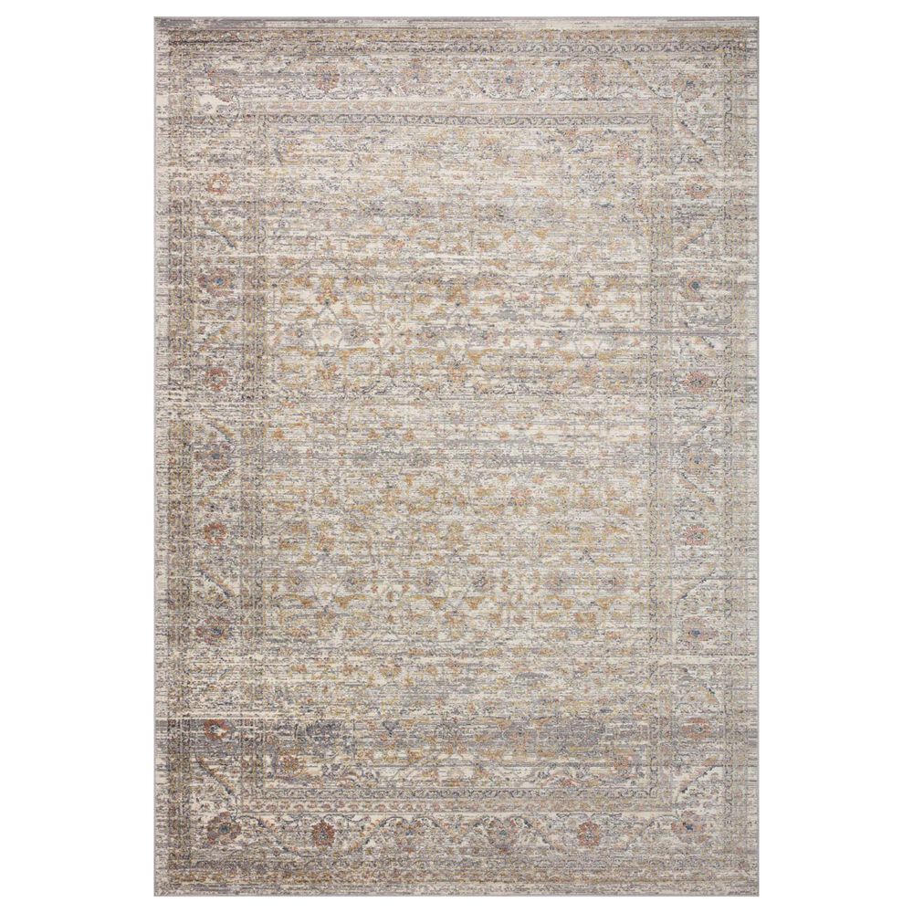 Loloi Indra 6"3" x 9" Stone and Multicolor Area Rug, , large