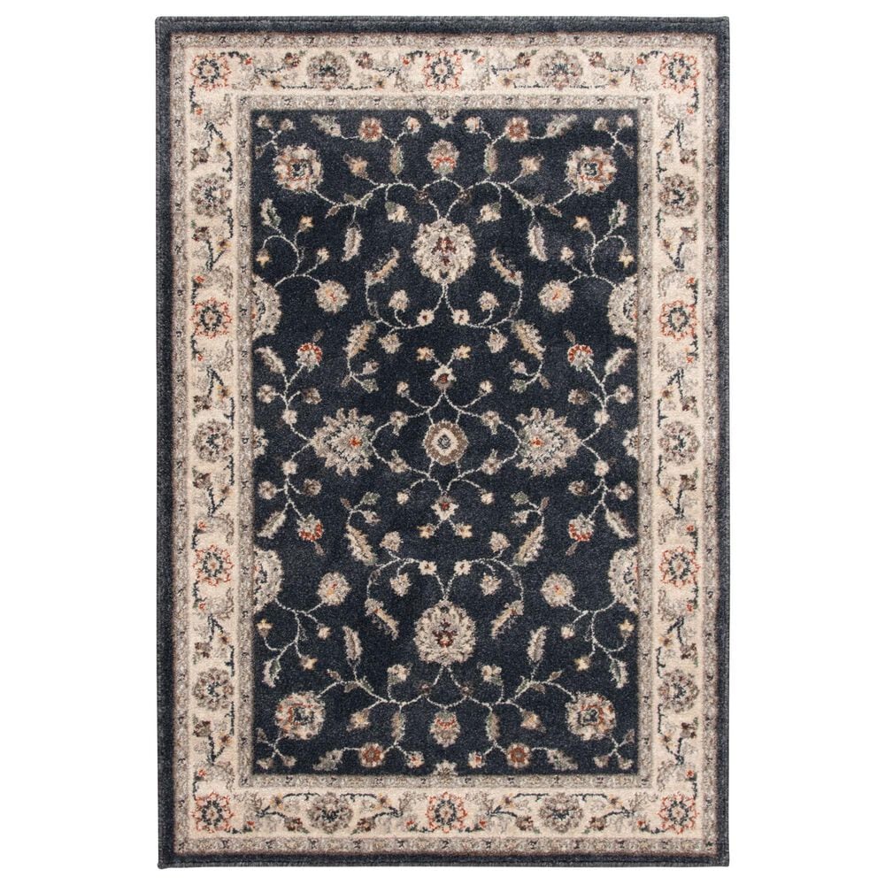 Central Oriental Minerva Maneli Vintage Blue 3"3" x 5" Area Rug, , large