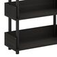 HOMLUX Turn-N-Tube 4-Tier Open Display Storage Bookshelf in Espresso, , large