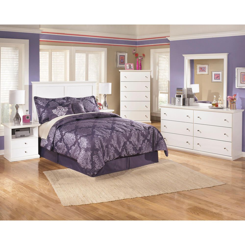 Ashley Bostwick Shoals 1-Drawer Nightstand in White, , large