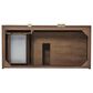 James Martin Vanities Marcello 48" Wall Mounted Single Bathroom Vanity in Chestnut with 3 cm Lime Delight Quartz Top and Rectangular Sink, , large