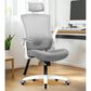 HOMLUX Swivel Ergonomic Office Chair with Headrest Lumbar Support in Gray, , large