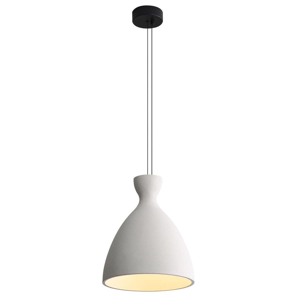 Golden Lighting Aethera 14" 1-Light LED Pendant in White Sandstone, , large