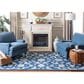 Safavieh Micro-Loop 8" x 10" Navy and Grey Area Rug, , large