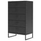 Ashley Socalle 5-Drawer Chest in Matte Black, , large