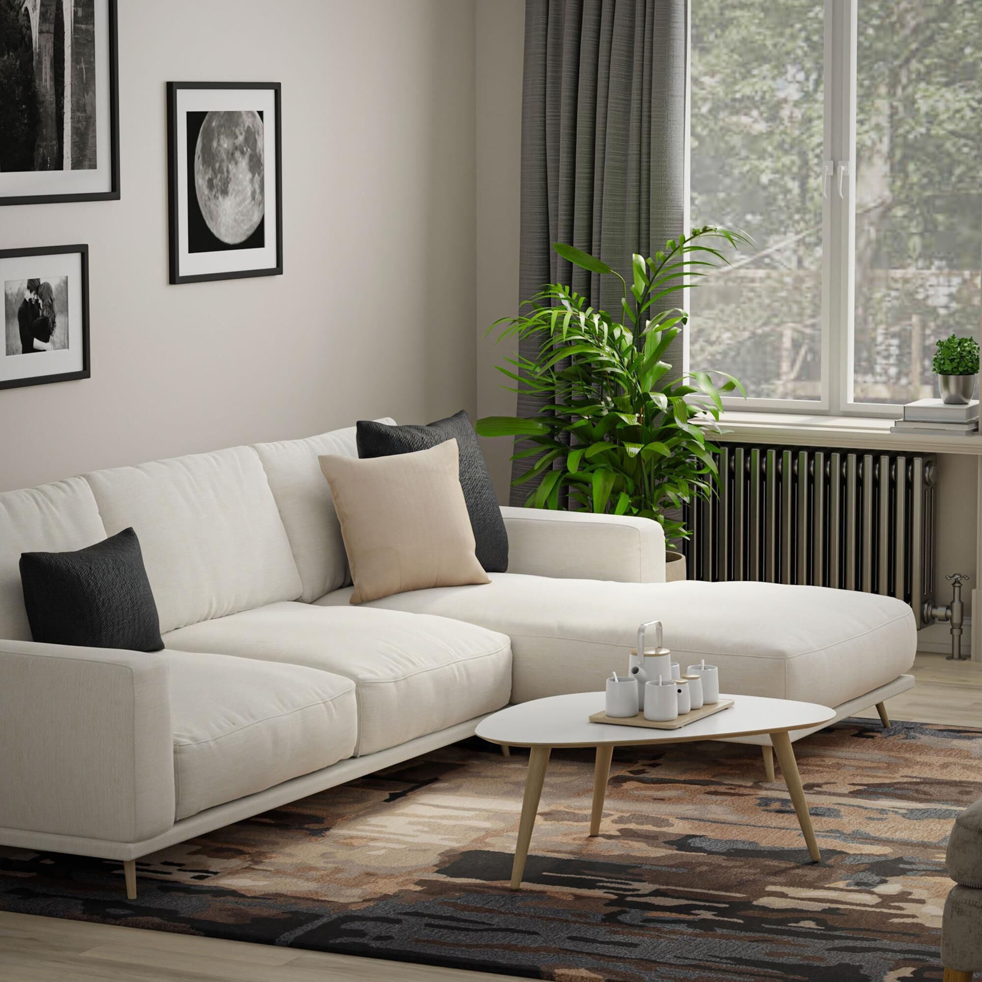 RIZZY Kinetic KIN533 Brown 5' x 8' Area Rug