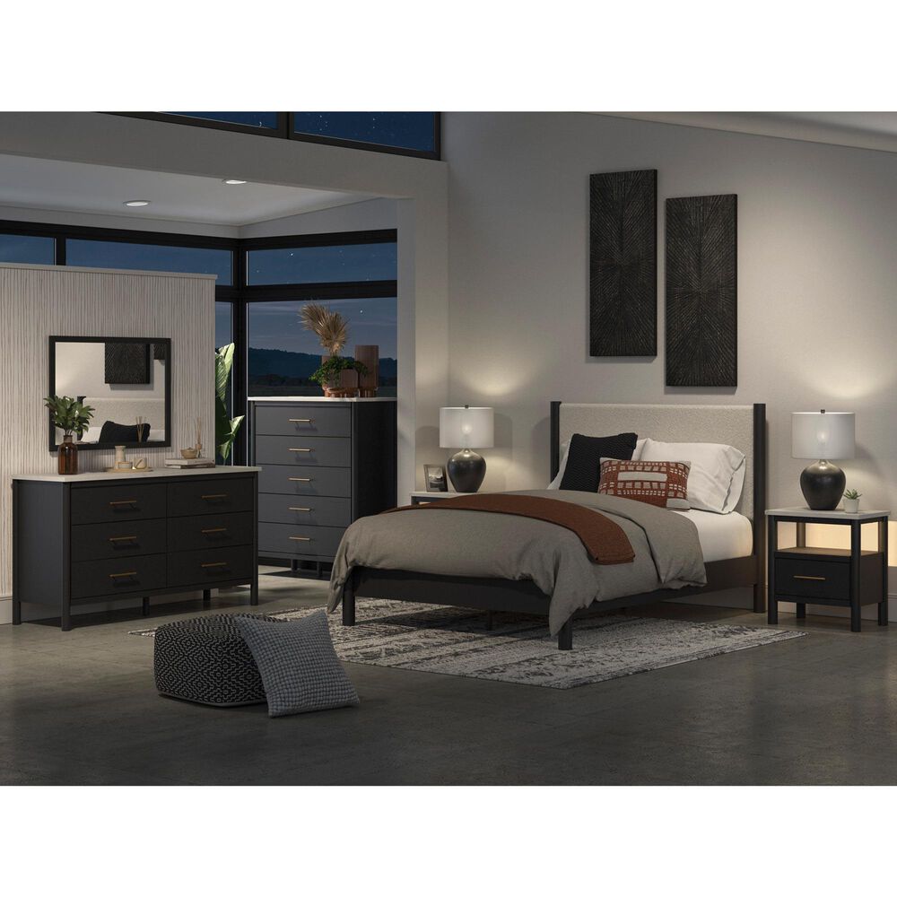 Ashley Cadmori Dresser Mirror in Matte Black, , large