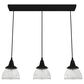 Hunter Cypress Grove 3-Light Linear Cluster in Natural Iron, , large