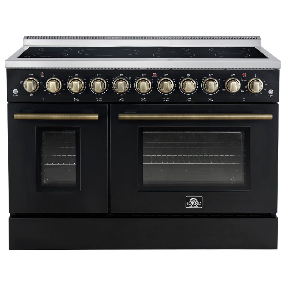 Forno Paolo 48" Freestanding Electric Range in Black, , large
