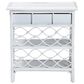 Baxton Studio Akane 1-Drawer Nightstand in White, , large