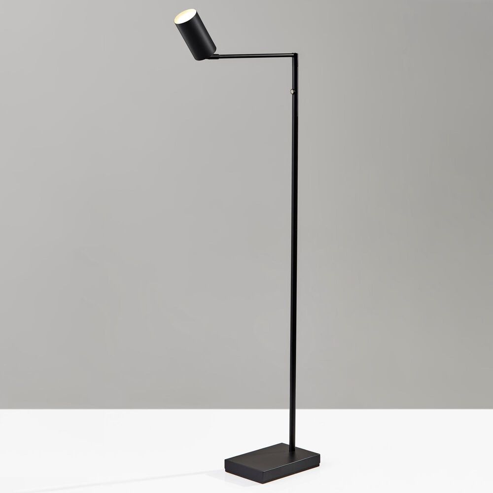 Adesso Colby LED Floor Lamp in Black, , large