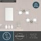 Vaxcel Bella 2-Light Bathroom Vanity Fixture in Brushed Nickel, , large
