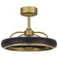 Cal Lighting Arroyo Ceiling Fan with Light in Antique Brass and Black, , large