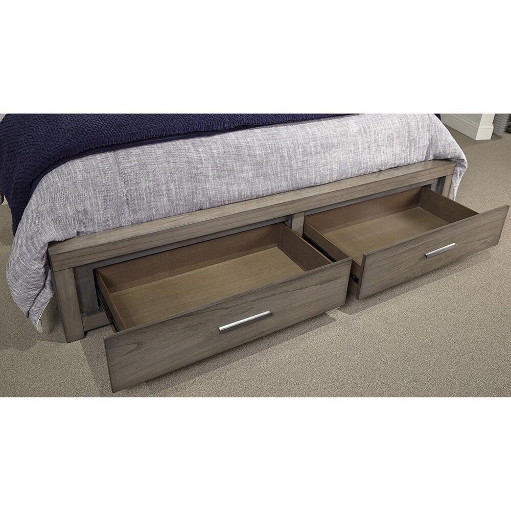 At Home Modern Loft Queen Panel Storage Bed In Greystone Nebraska Furniture Mart