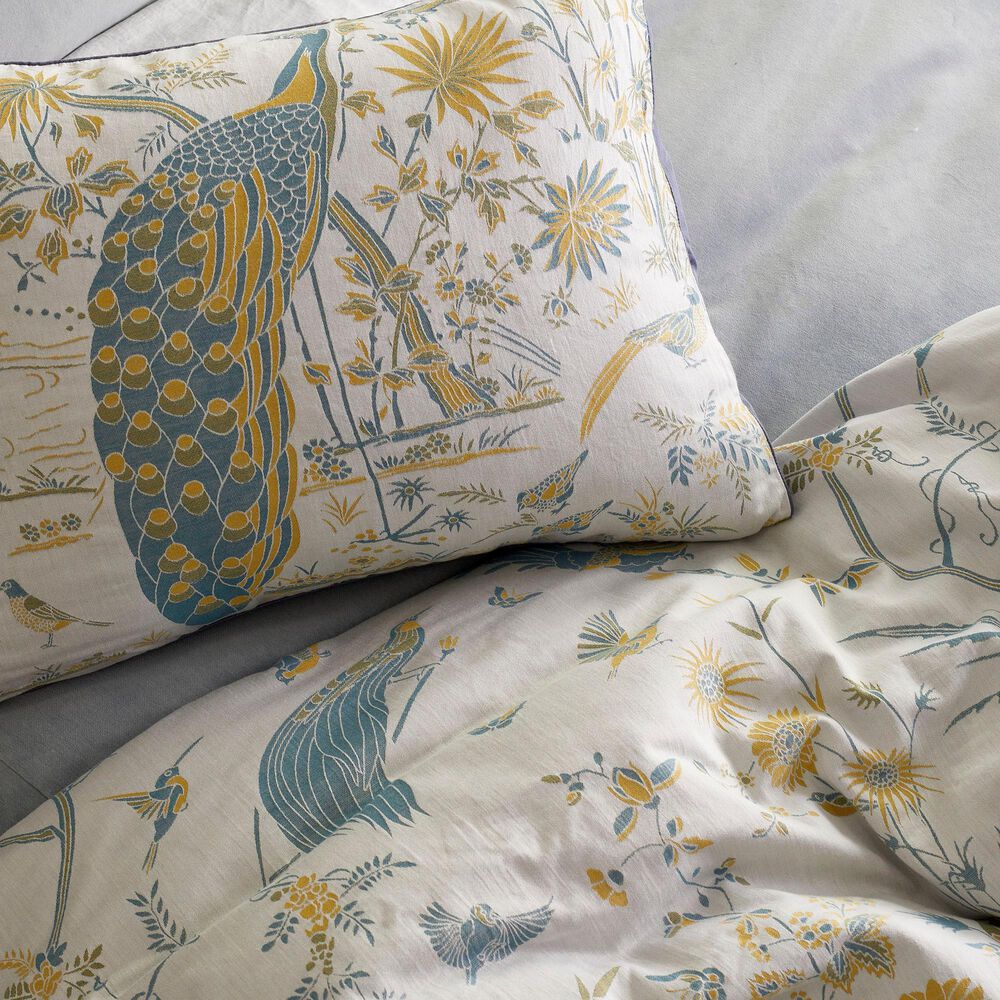 Ann Gish Java Peacock 3-Piece Queen Duvet Set in Blue, , large