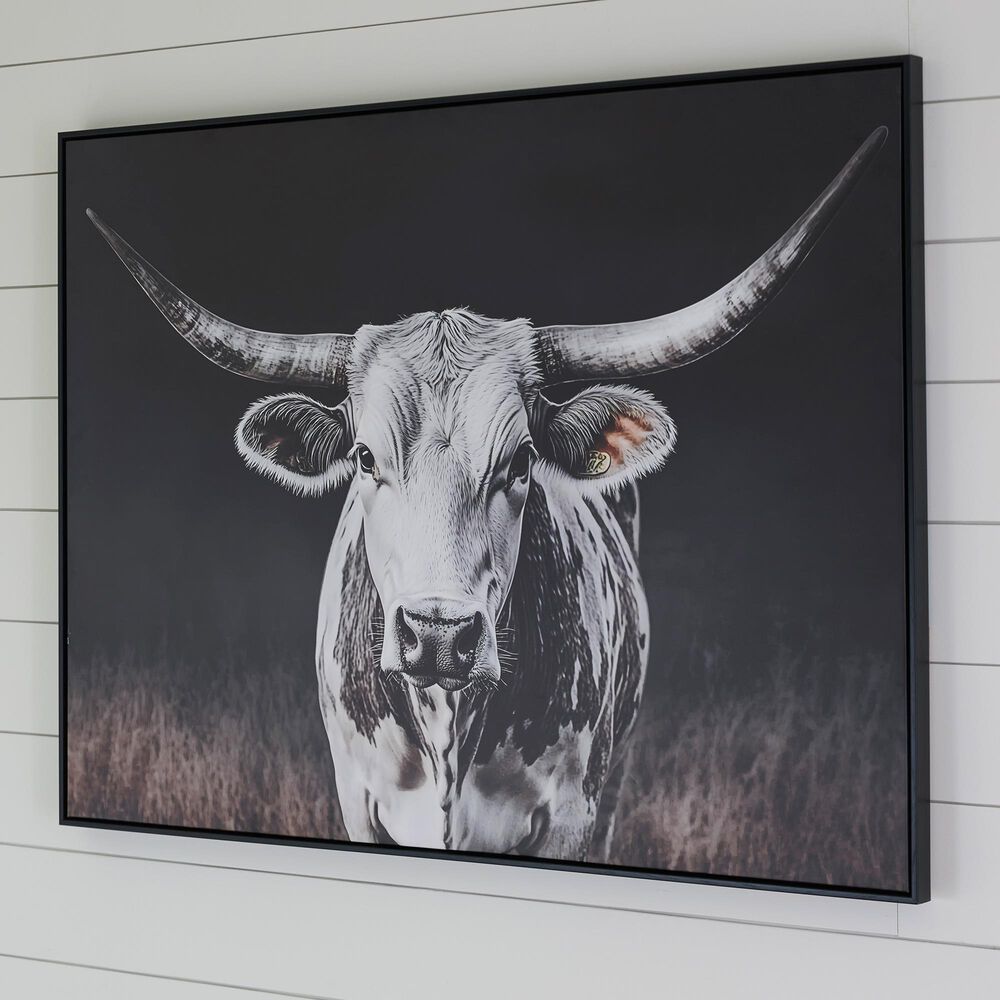 Ashley Harlandale 48" x 36" Wall Art in Black, White and Brown, , large