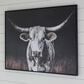 Ashley Harlandale 48" x 36" Wall Art in Black, White and Brown, , large