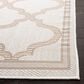 Safavieh Bermuda Geometric 3" x 5" Ivory and Beige Indoor/Outdoor Area Performance Rug, , large