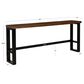Linden Boulevard Haywood Sofa Bar Table in Brown and Gunmetal, , large