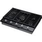 Samsung 36" Gas Cooktop with Dual Power Burner in Black Stainless Steel, , large