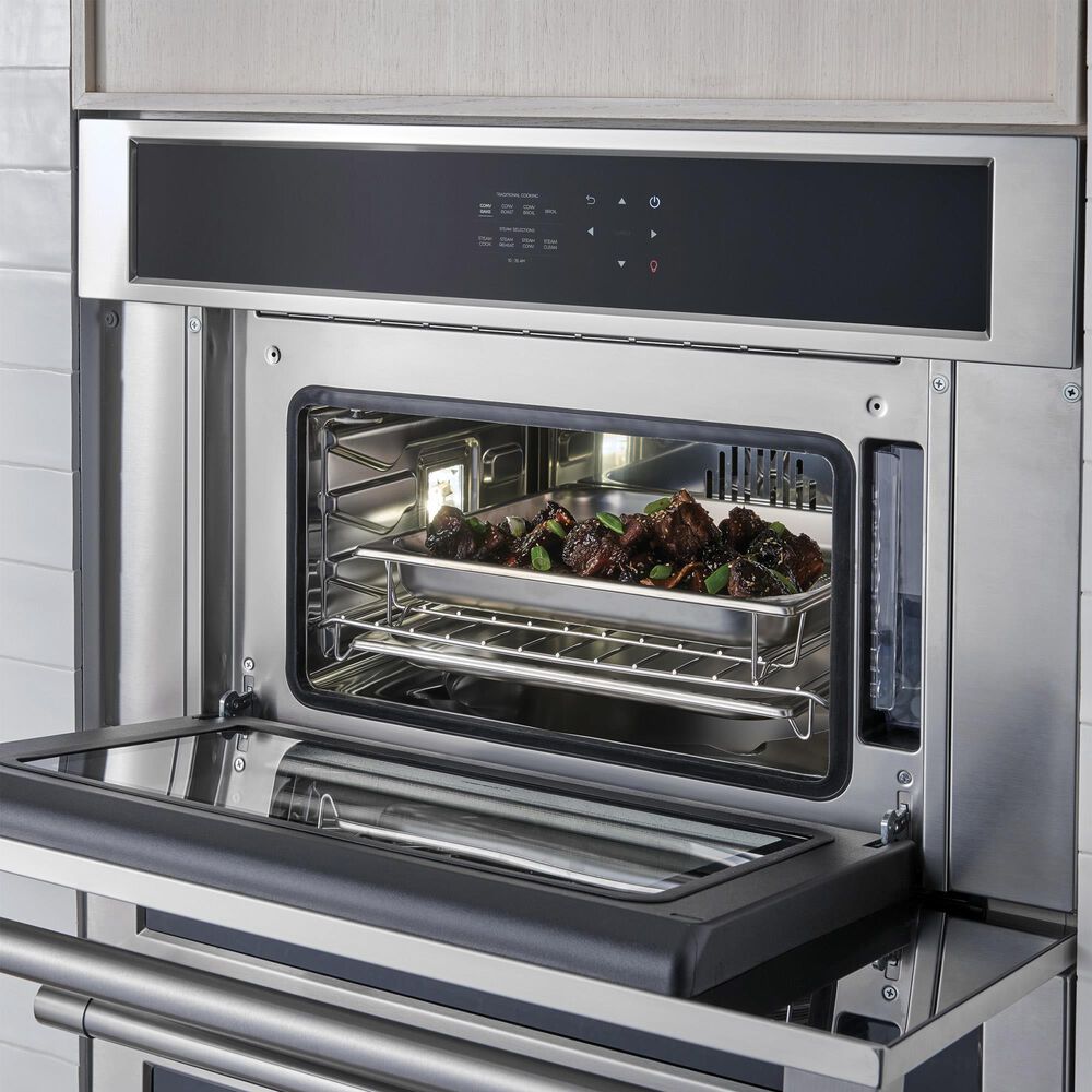 Monogram Minimalist 30&quot; Electric Single Wall Oven in Stainless Steel, , large