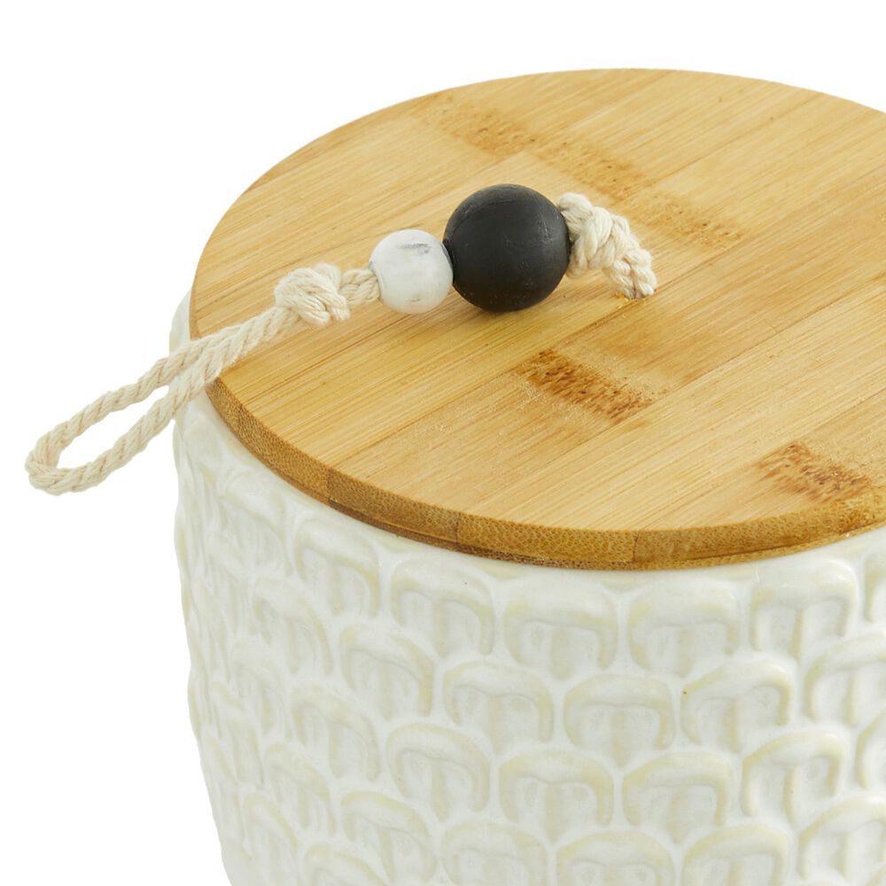 Maple and Jade Country Cottage Decorative Jar in White and Brown &#40;Set of 3&#41;, , large