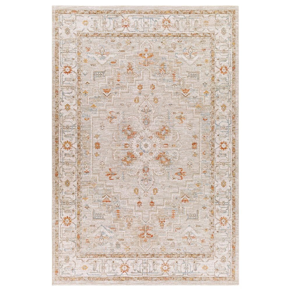 Surya Avant Garde AVT-2314 10" x 14" Orange, Blue and Beige Area Rug, , large
