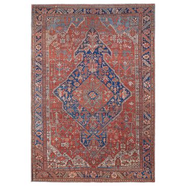 Feizy Rugs Rawlins 39HQF 3"11" x 6" Red and Navy Area Rug, , large