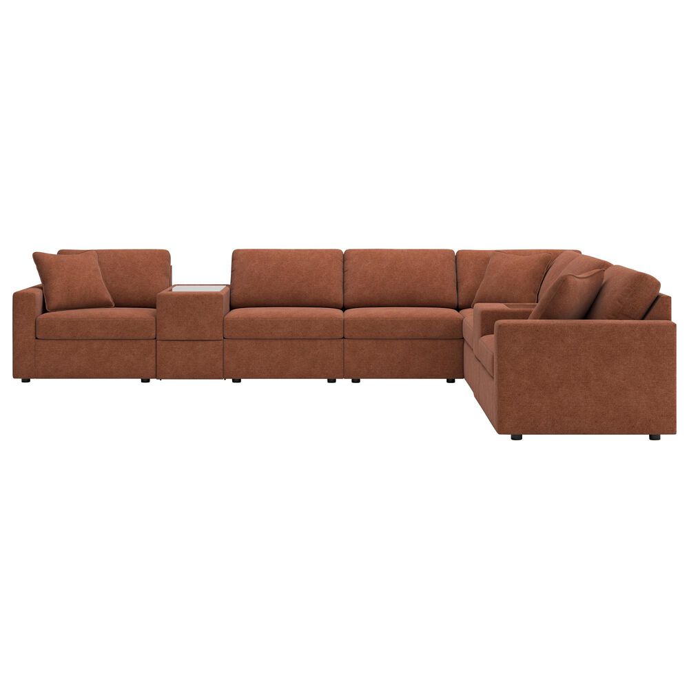 Ashley Modmax 8-Piece Sectional with Storage Consoles in Spice, , large