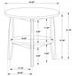Pacific Landing Bradley Round End Table in Smokey Grey and Dark Brown, , large