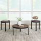 Ashley Horizon Hills Occasional Table in Brown and Black (Set of 3), , large