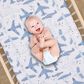 Lambs and Ivy Little Aviator 3-Piece Crib Bedding Set in Blue and White, , large