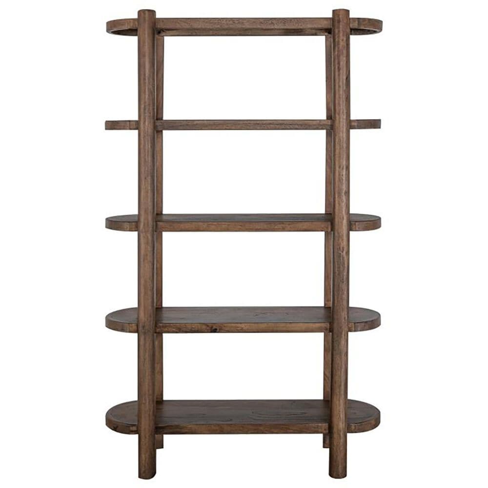 Fallridge Balam 4-Shelf Bookcase in Brown, , large