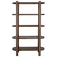 Fallridge Balam 4-Shelf Bookcase in Brown, , large