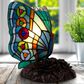 Timberlake Lavish Home Tiffany Butterfly Lamp in 128 Stained Glass Pieces, , large